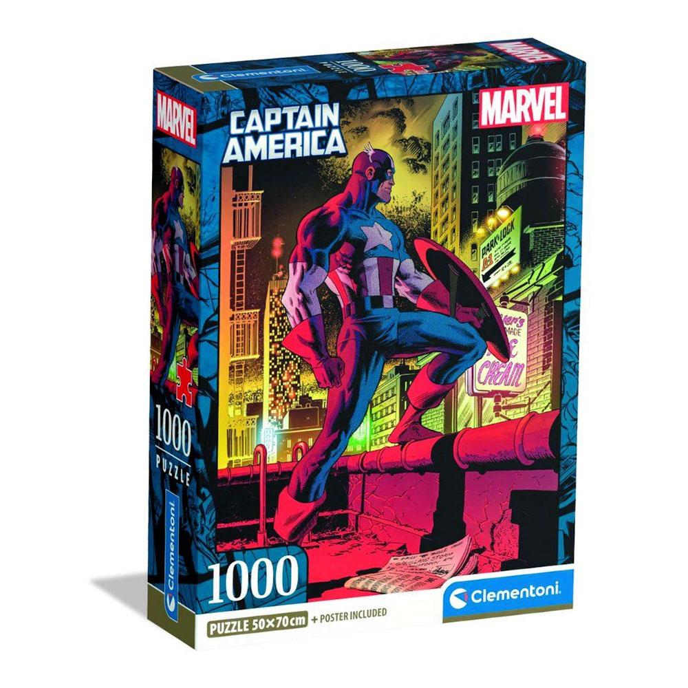 1000 Piece Puzzle. Compact Captain America