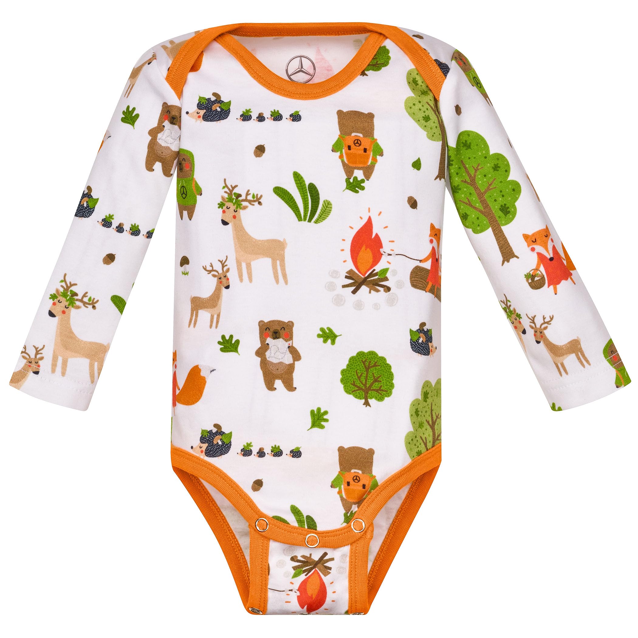 

Collection Genuine Baby Months Mercedes-Benz Romper, Orange, 68/74, 4-9