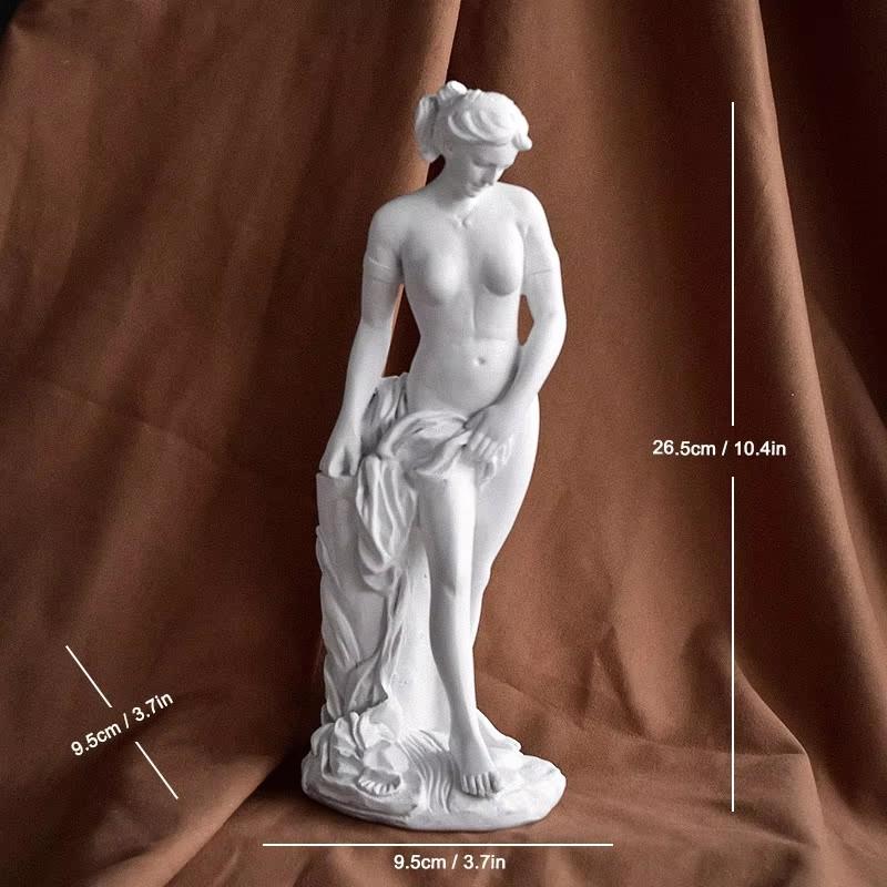 19cm/36cm Aphrodite Sculpture Greek Godness Venus Statue Desktop Bookshelf Decoration Objects Home Room Office Decor Accent