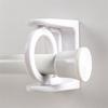 M-Modern-Curtain Rod Holder Clamp Hooks Self Adhesive Clothes Rail Bracket 360 Rotation Triangle Ring Adjustable Hooks