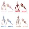 Dog leash, five - pointed star puppet, pet traction rope, checked cotton cloth, for small dogs, starfish - shaped dog rope