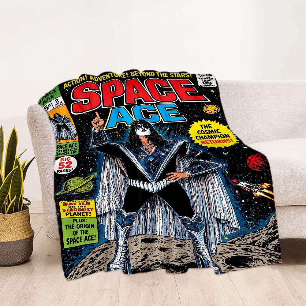 Manta de Rendimiento de Elvis Presley Suave Cálida Acogedora Perfecta para Sala de Estar Cama Ropa de Cama para Todas las Ocasiones Estilo Moderno