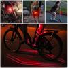 USB Rowerowe Światło Tylne 5 LED Światło Tylne Rowerowe 3 Tryby Światło Rowerowe Ostrzegawcze Bezpieczeństwa Tylne Światło Rowerowe Akumulatorowe Światło Tylne Rowerowe