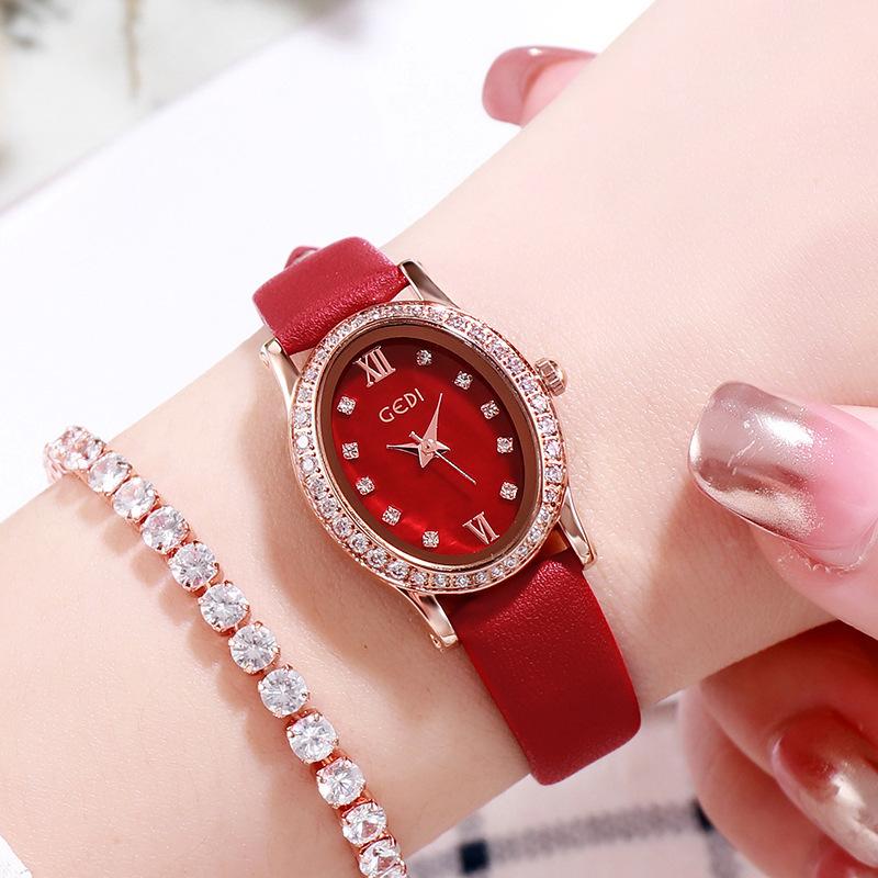 Belt Women'S Watch Fashion Temperament Diamond Watch Small Dial Quartz Waterproof Women'S Watch