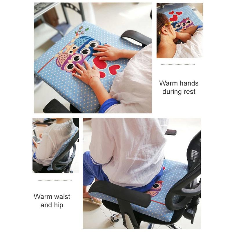 Removable and Washable Electric Seat Cushion Office Heating Seat Cushion Small Heating Pad Temperature Regulating Electric Seat Cushion
