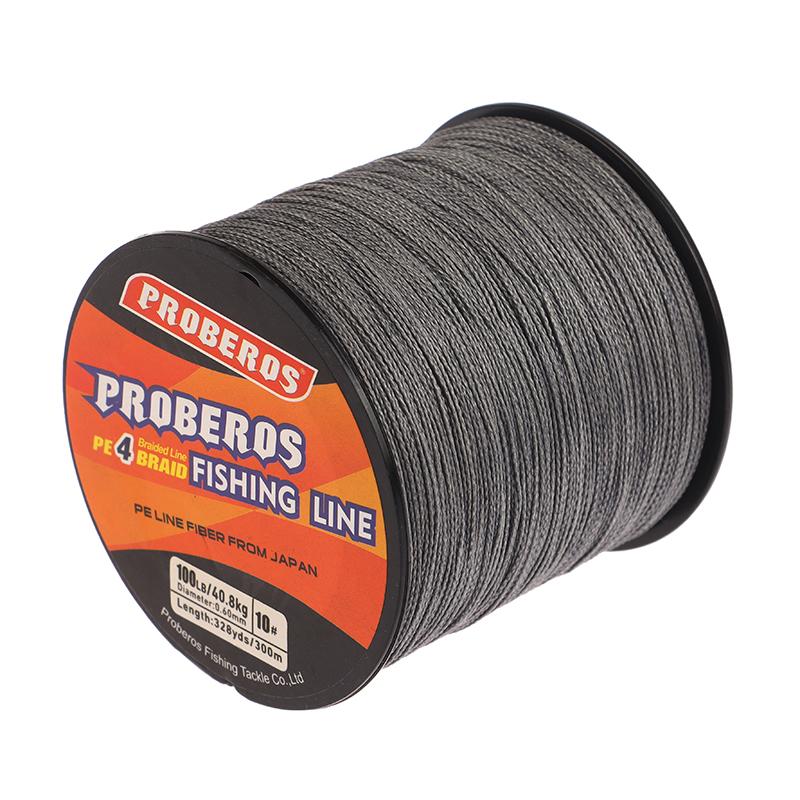 300M 4 Fili Trecciato in PE Filo da Pesca Multifilamento Filo per Pesca alla Roccia Linea Principale 80/100Lb Cavo Attrezzatura da Pesca Filo da Pesca per Mare