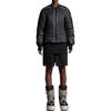 Moncler X Rick Owens Spolupráce Podzim/Zima 23 Volné Ležérní Šortky na Stahování Unisex Šortky Černé I209N8H00001M3675999