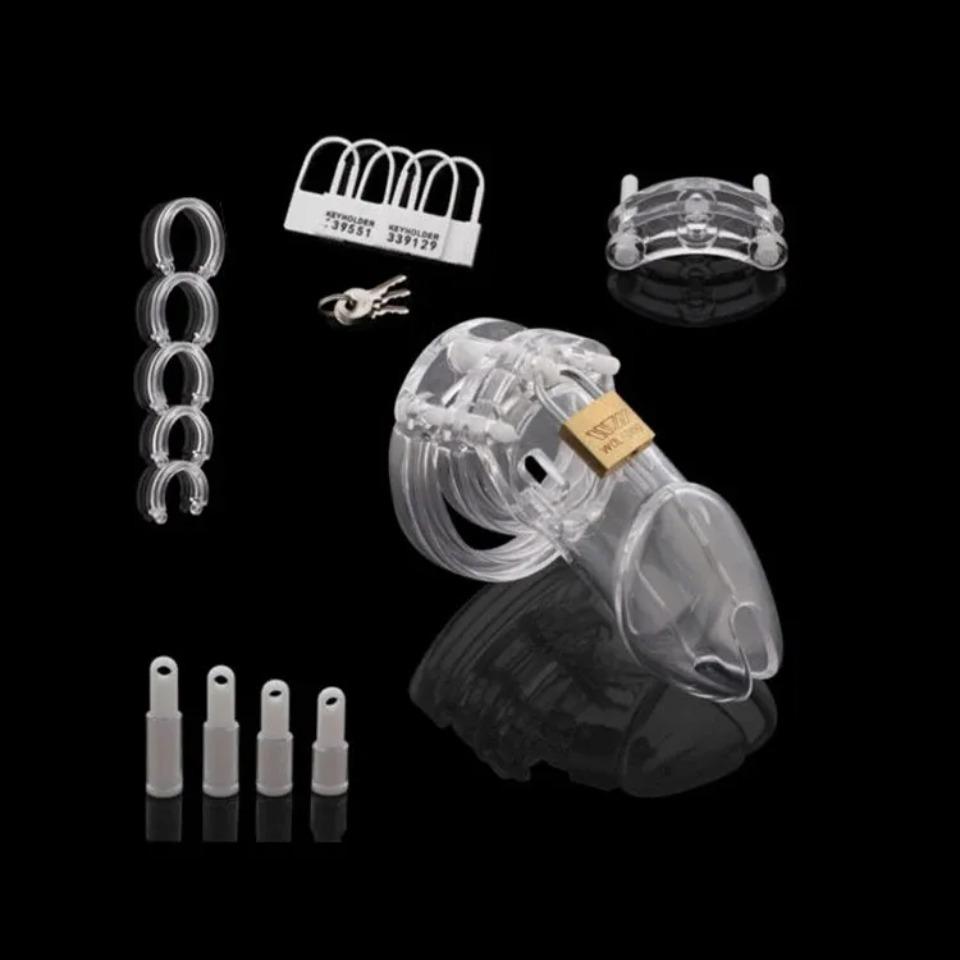 Male Chastity Cage Device Small/Standard Cock Cage with Rings Erotics Urethral Brass Lock Locking Sex Toys for Men Adults