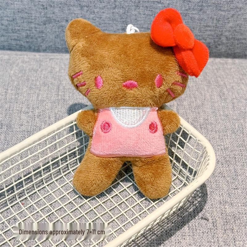 Bowknot KT Cat Plush Doll Pendant: DIY Accessories for Clothing, Bags, Shoes & Hats