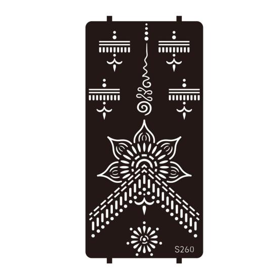 Yousheng Reusable Indian Henna Tattoo Stencils, Mehndi Hand Painting Templates, DIY Flower Pattern for Body Art, Festival Makeup