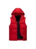 Men's Down Cotton Vest - Autumn/Winter Sleeveless Jacket, Slim Fit, Plus Size, Cap Sleeve, Trendy Casual Solid Color.