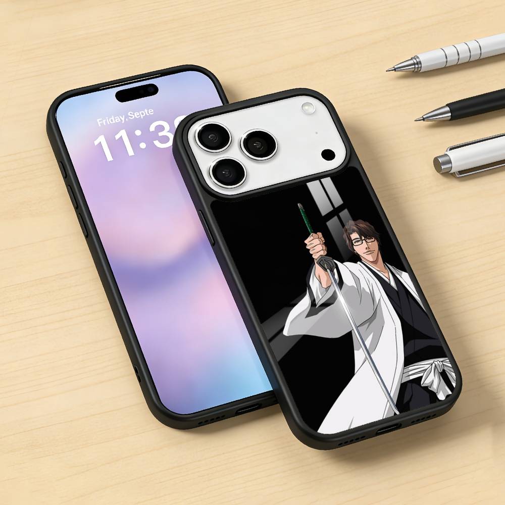 Anime S-Sosuke Aizen Phone Case For iPhone17,16,15,14,13,12,Pro,Max,Magnetic For Magsafe Wireless Charging
