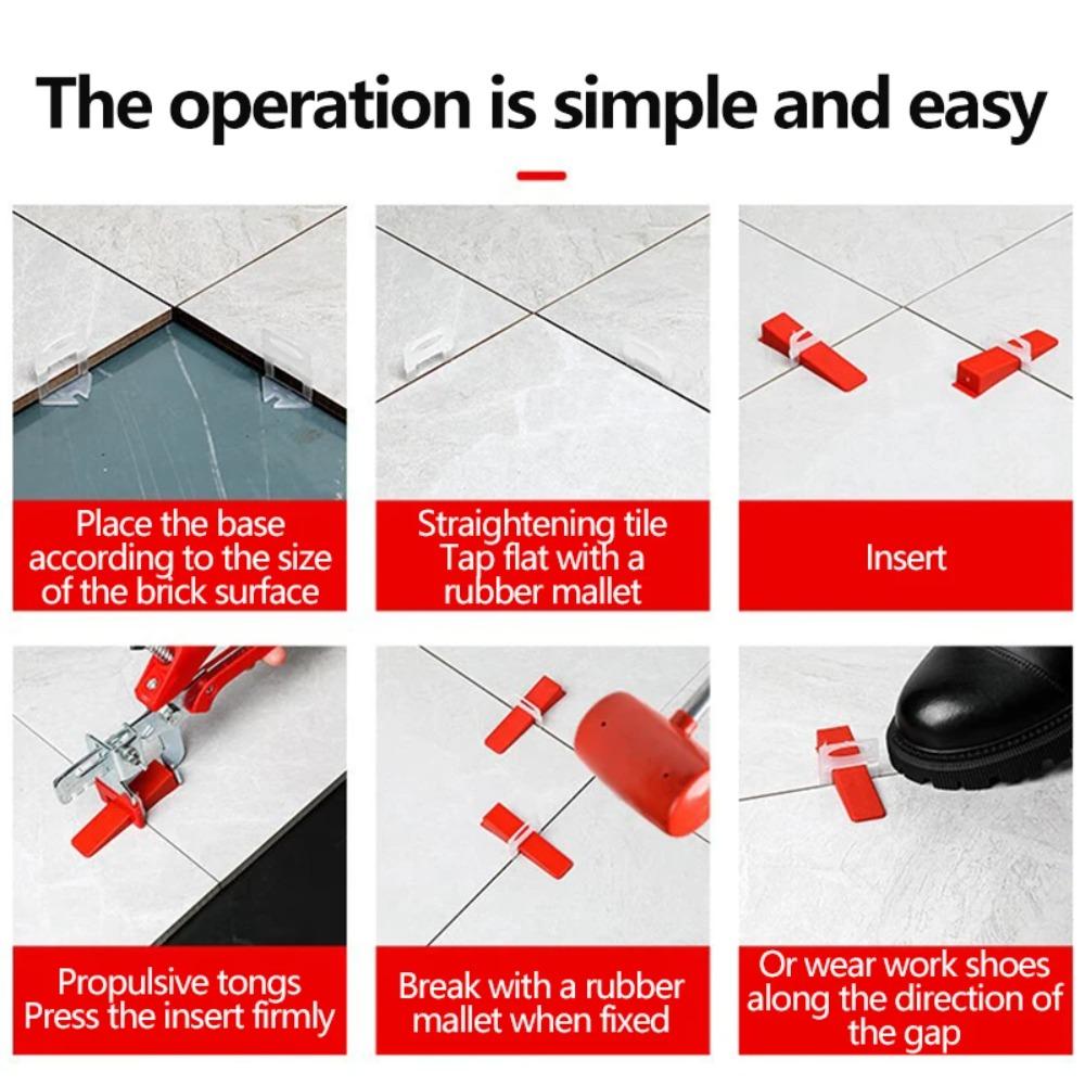 100pcs Thickened Ceramic Leveler DIY Flooring Wall Level New Locator Spacers  Tile Laying