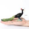 Realistic Plastic Farm Life Peacock Toy Figure  Authentic Hand Painted Bird Model Figurine Fun Collectible Educational Play Toys