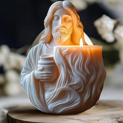 Neuer Jesus Blumentopf Sukkulenten Harz Silikonform Gott Jesus Göttin Maria Kerzenbecher Aufbewahrungsbox Gipsform Kerzenhalter
