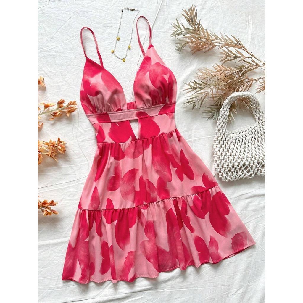 

Сукні для літніх канікул. Сексуальна красуня. Сукні без рукавів XS кавун червоний колір