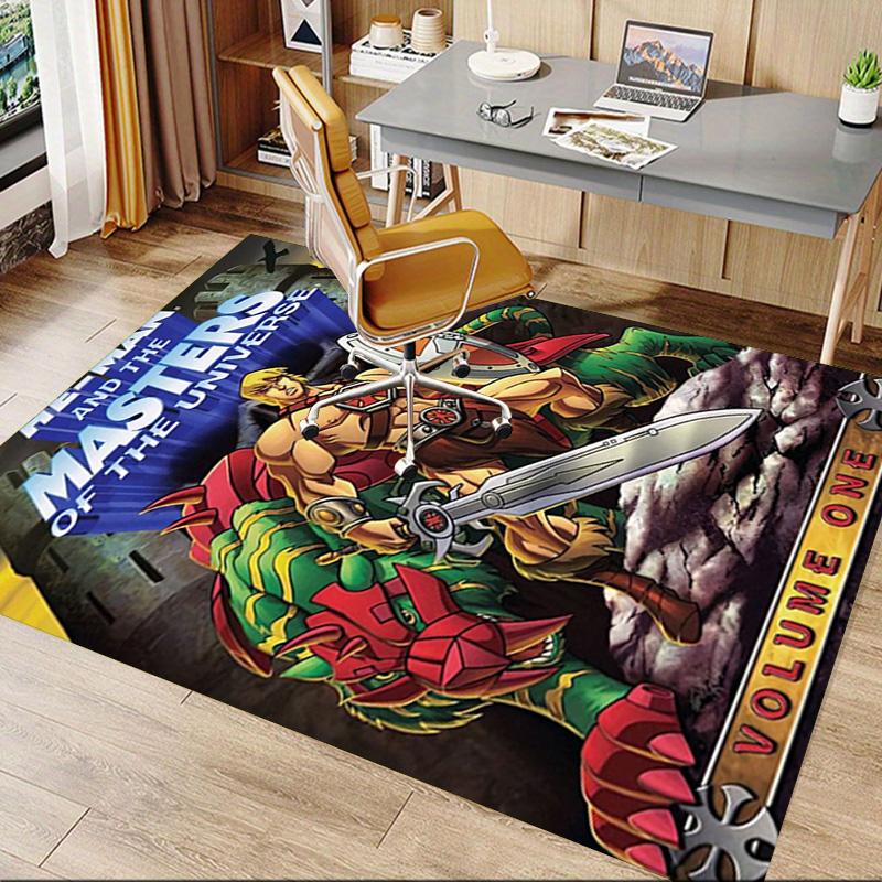 Heman Masters Universe Adventure Carpet For Playroom Bedroom Living Room Sofa Home Decorkids Game Area Rug Nonslip Floor Mat