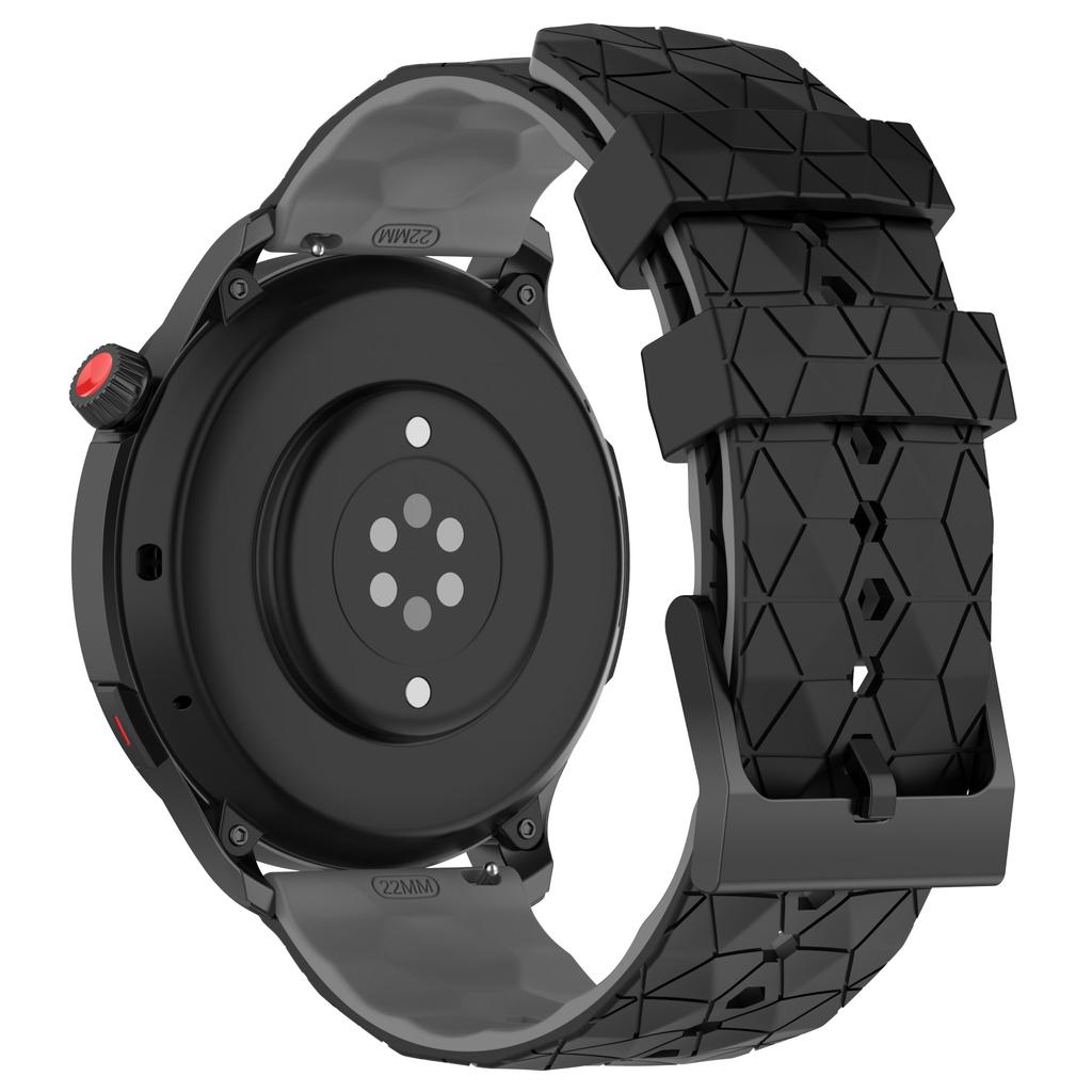 22mm 20mm Silicone Strap For Samsung Watch 7/6/5/4 Huawei Watch 4/3/GT5-4-3 Football Pattern Bracelet Amazfit GTR 4/Balance Band