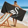 Swansea City AFC Print Strandtuch, Großes Weiches Schnelltrocknendes Handtuch für Strand Camping Schwimmen