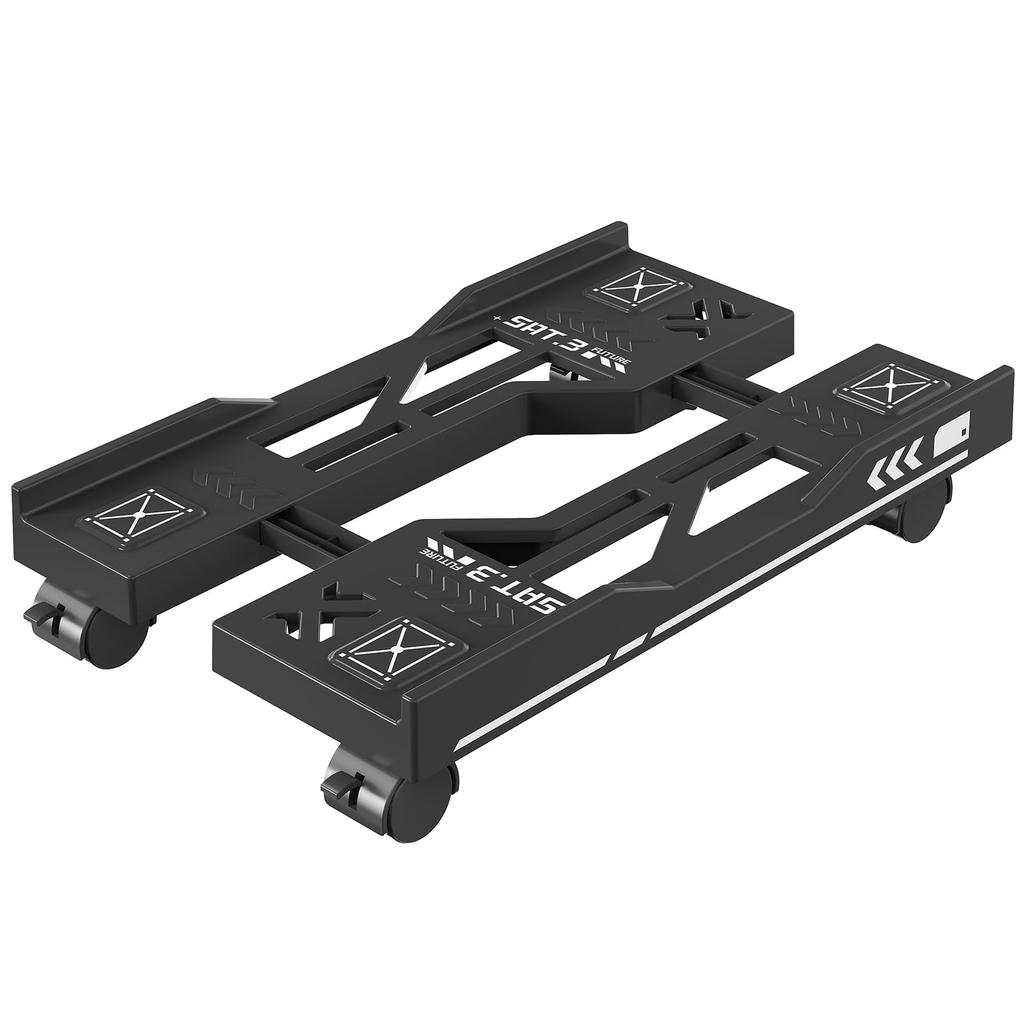 Adjustable Mobile CPU Stand, Ventilated Computer Tower Stand PC Tower Stand with 4 Caster Wheels Fits Most PC, Under Desk Holder