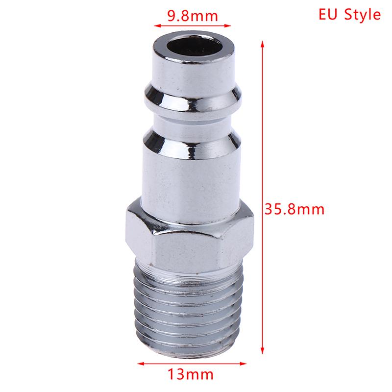 

Високоякісний пневматичний швидкоз’єднувальний штекер із зовнішньою різьбою 1/4 у стилі ЄС/США.