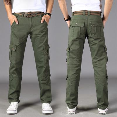 Spodnie męskie Outdoor Casual Wielofunkcyjne taktyczne męskie spodnie Bawełniane klasyczne spodnie Cargo Multi Pocket Casual Work Street Pants
