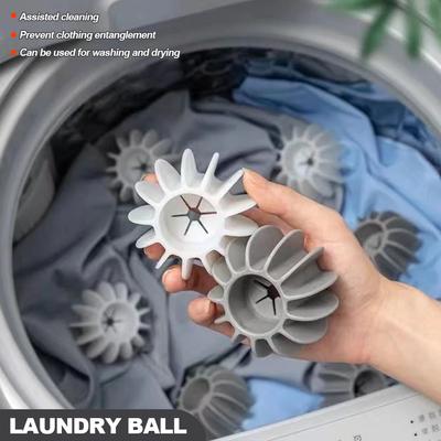 1/6PCS Reusable Silicone Laundry Ball Clothes Pet Hair Remover Catcher Cleaning Tool Dryer Balls for Washing Machine Accessories