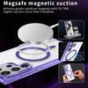 The Samsung S25Ultra Ice Color Transparent Magnetic Charging Phone Case Is Compatible with The S24FE Shockproof A16 Foreign Trade Protective Case
