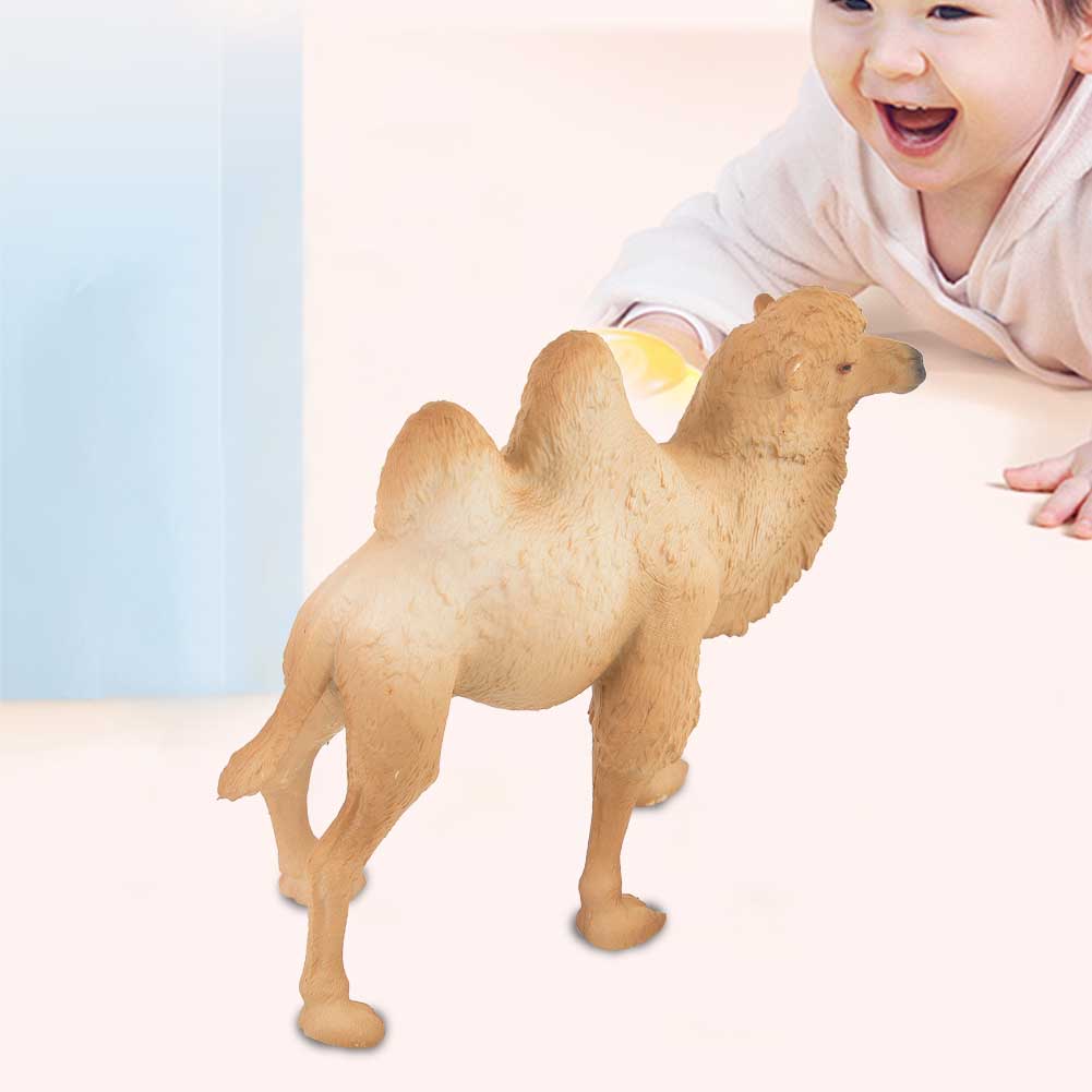 Miniature White Camel Figurine Animal Model Home Decor Kid Children Educational Toys
