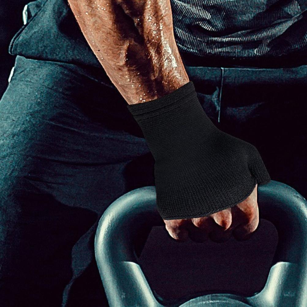 1 Paar Handgelenkstützärmel Rutschfest Atmungsaktiv Gestrickt Handgelenk-Kompressionsärmel für Damen Herren Outdoor-Sportarten Radfahren
