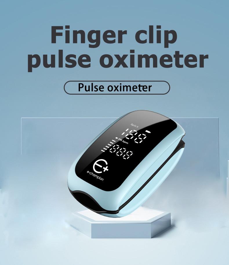 Rechargeable Fingertip Pulse Oximeter: Heart Rate & Blood Oxygen Monitor for Home Use