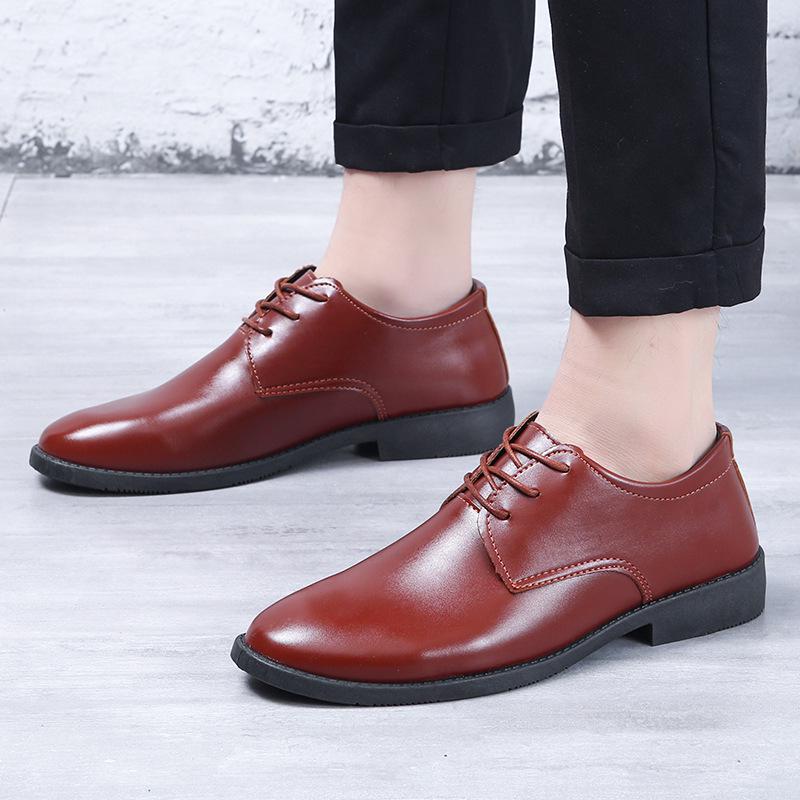 Men's Leather Shoes: Groom, Best Man, Business Formal, Casual, British Wedding, Youth.
