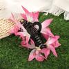 AWAYTR Künstliche Cymbidium Blume Haarspangen Mode Stoff Haarspangen Krabbe Für Mädchen Geschenk Haarschmuck Valentinstag Kopfschmuck