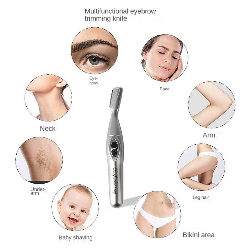 Hair Shaving Machine Electric Eyebrow Trimmer Mini Epilator Hair Remover for Eyebrows Facial Razor