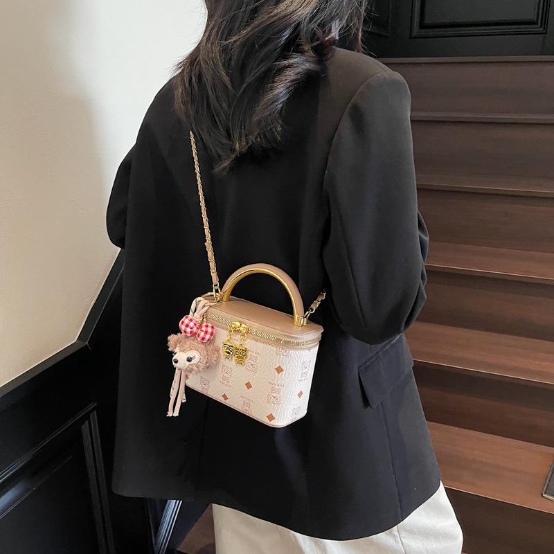 Premium kontrastfarbene Tasche Damen neue vielseitige Ketten-Umhängetasche Sommer tragbare Box kleine quadratische Tasche