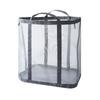 1PC Foldable Laundry Hamper Bag - Travel & Home Clothes Organizer Breathable Mesh Laundry Basket Nylon