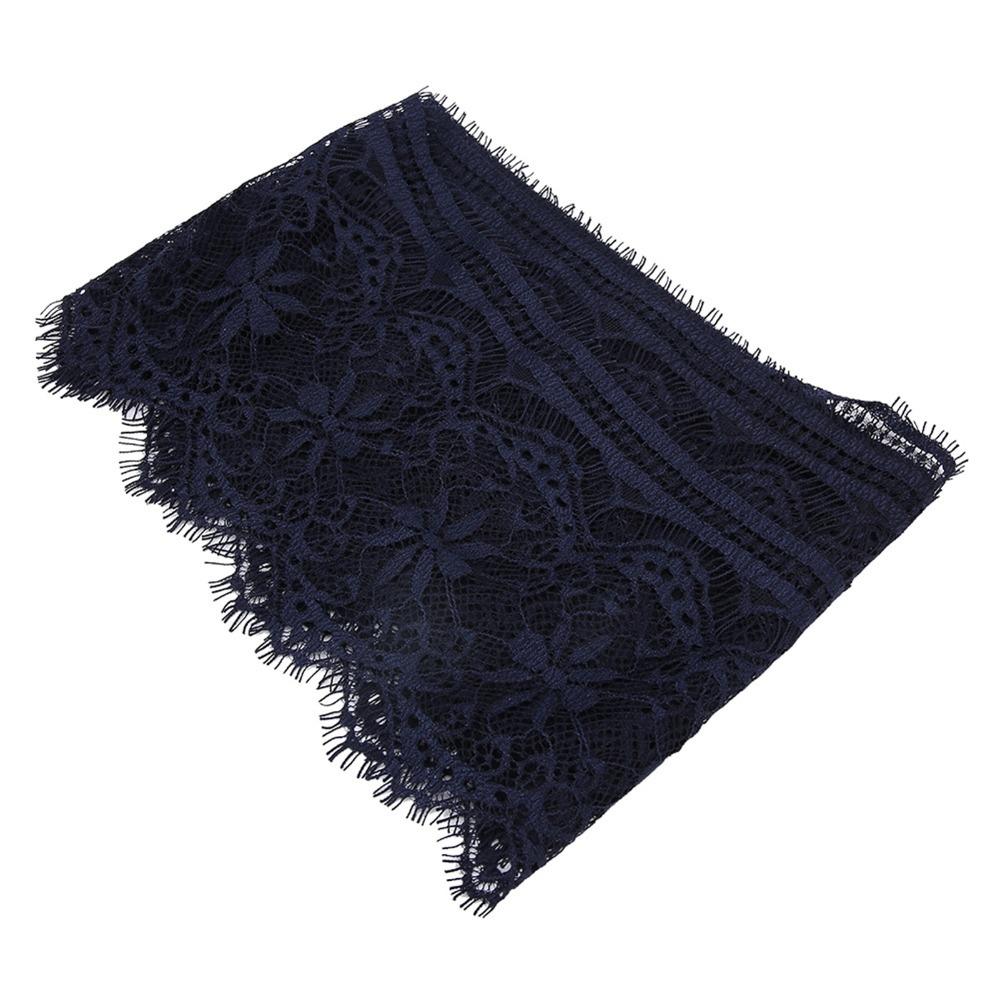 

1pcs Wide Lace Polyester Silk Embroidery Lace Vintage Pattern Embroidered Fabric Lace Trim Lace Ribbon DIY Crafts чёрный