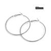Fashion Large Hoop Earrings 40mm 60mm 80mm Big Smooth Circle Earrings Round Brincos Loop Earrings for Women Jewelry Party GiftsGood product