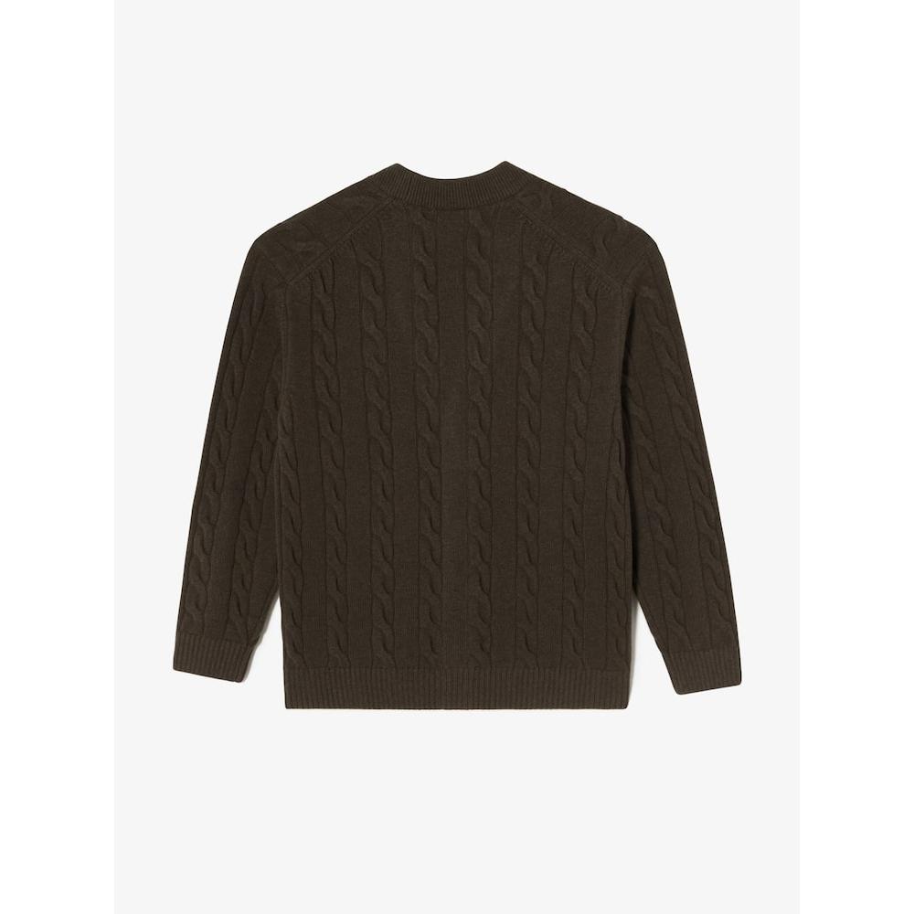 Lacoste Cardigan cu cablu în V pentru bărbați Ah290e 54n Six q2nAh290e 54nSix