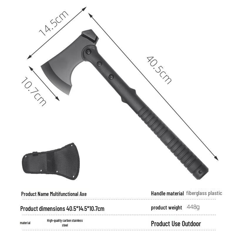Multi-function Outdoor Tactical Axe with Saw