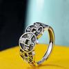 Retro New Lucky and Domineering Five Emperors Copper Coin Ring Men's and Women's Transshipment Personality Open Index Finger Ring