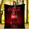 Christmas Gift Halloween Themed Cola Beverage Coca Cola Blanket Soft Home Furnishing Nap Decoration Four Seasons Warm Sherpa Blanket U24