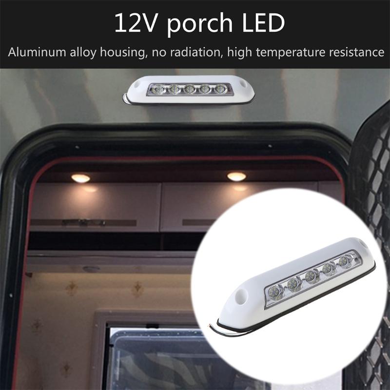 Motorhome Ceiling Light RV Yacht 12V LED Awning Lamp Sunshade Panel Light Bar Boat Trailer LED Spotlights