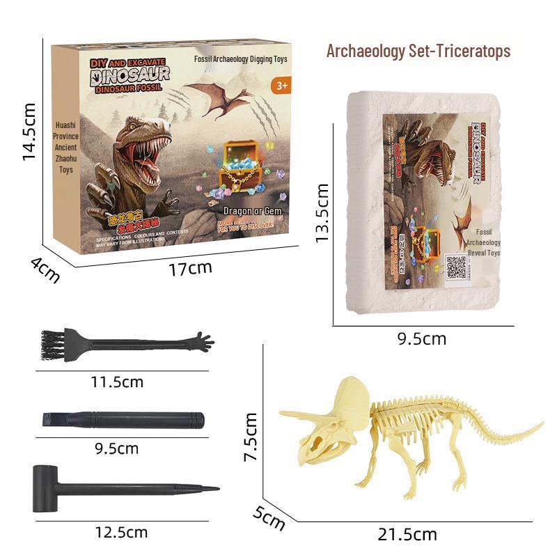 Dinosaur Fossil Excavation Kit: Educational Science Toy for Kids