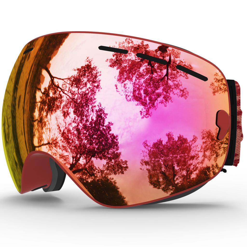 Ski Goggles Winter Snow Sports Anti-fog UV Protection for Men Women Youth Interchangeable Lens Premium Goggles