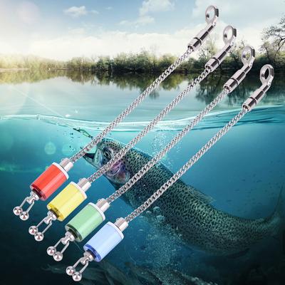 Universal Carp Fishing Alarm Wiggler Portable Sling Chain Bite Wiggler Outdoor Tools Stainless Steel Anti-corrosion Tackle