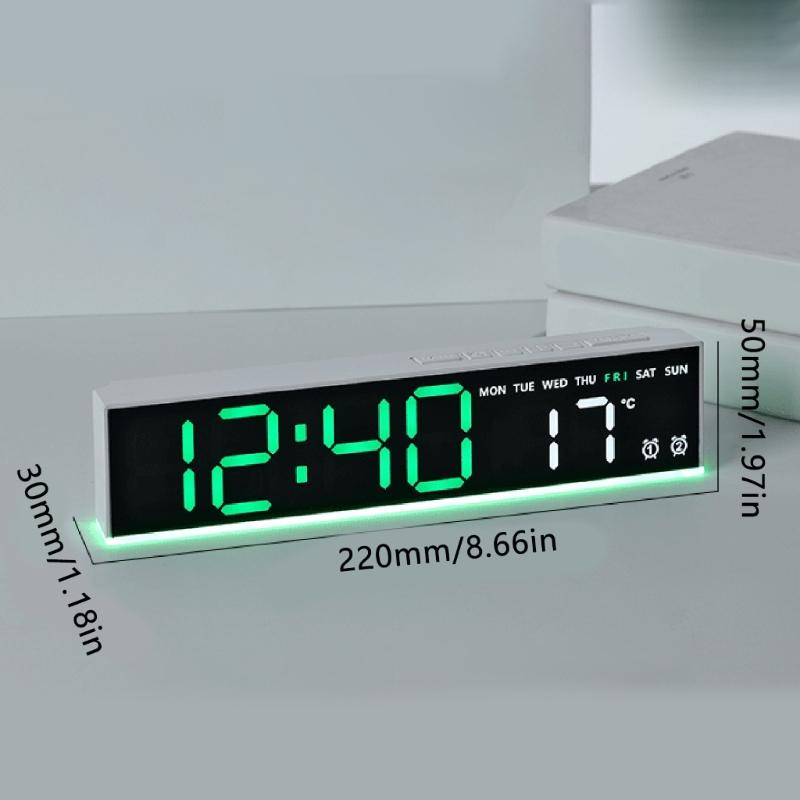 LED Wall Clock Simple Colourful Digital Clocks Gym Wall Multifunction Clock Large Led Screen Large Digital