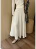 Autumn 2026 High-Waisted Slimming Cashmere A-Line Skirt - Korean Style, Versatile & Elegant