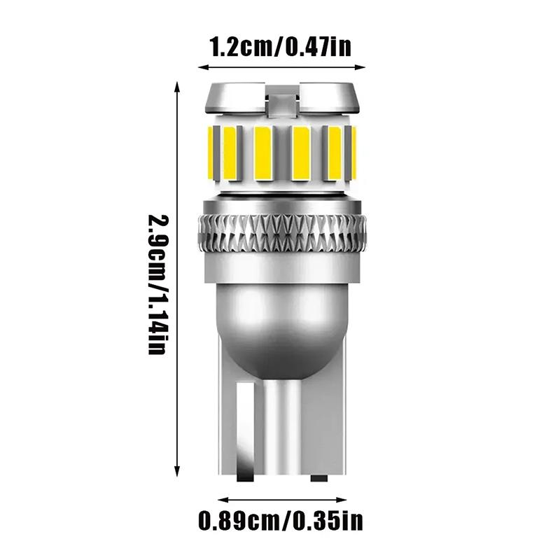 2Pcs 194 158 168 Led Bulbs Lights Canbus 6500K White T10 W5W Led Bulb 2825 For Car Interior Light Trunk Side Marker Lamp