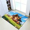 Cute S-snow W-White Carpet Bathroom Anti-slip Mat Door Mat Home Decoration Mat Entrance Door Mat Scratch-resistant Door Mat